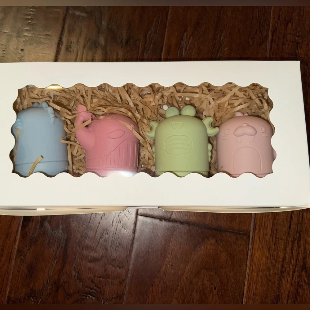 Silicone Baby/Toddler Bath Toy Gift Set